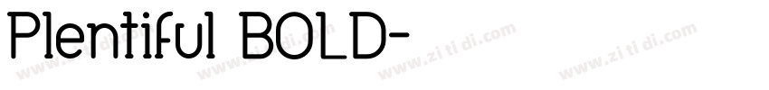 Plentiful BOLD字体转换
